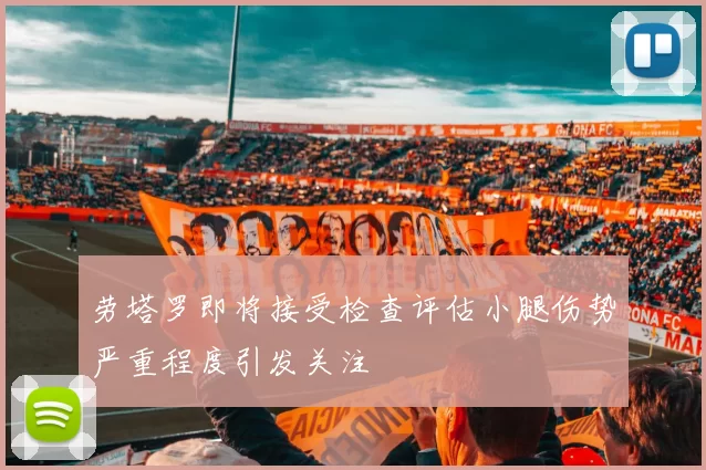 劳塔罗即将接受检查评估小腿伤势严重程度引发关注