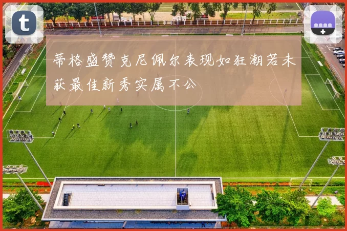 蒂格盛赞克尼佩尔表现如狂潮若未获最佳新秀实属不公